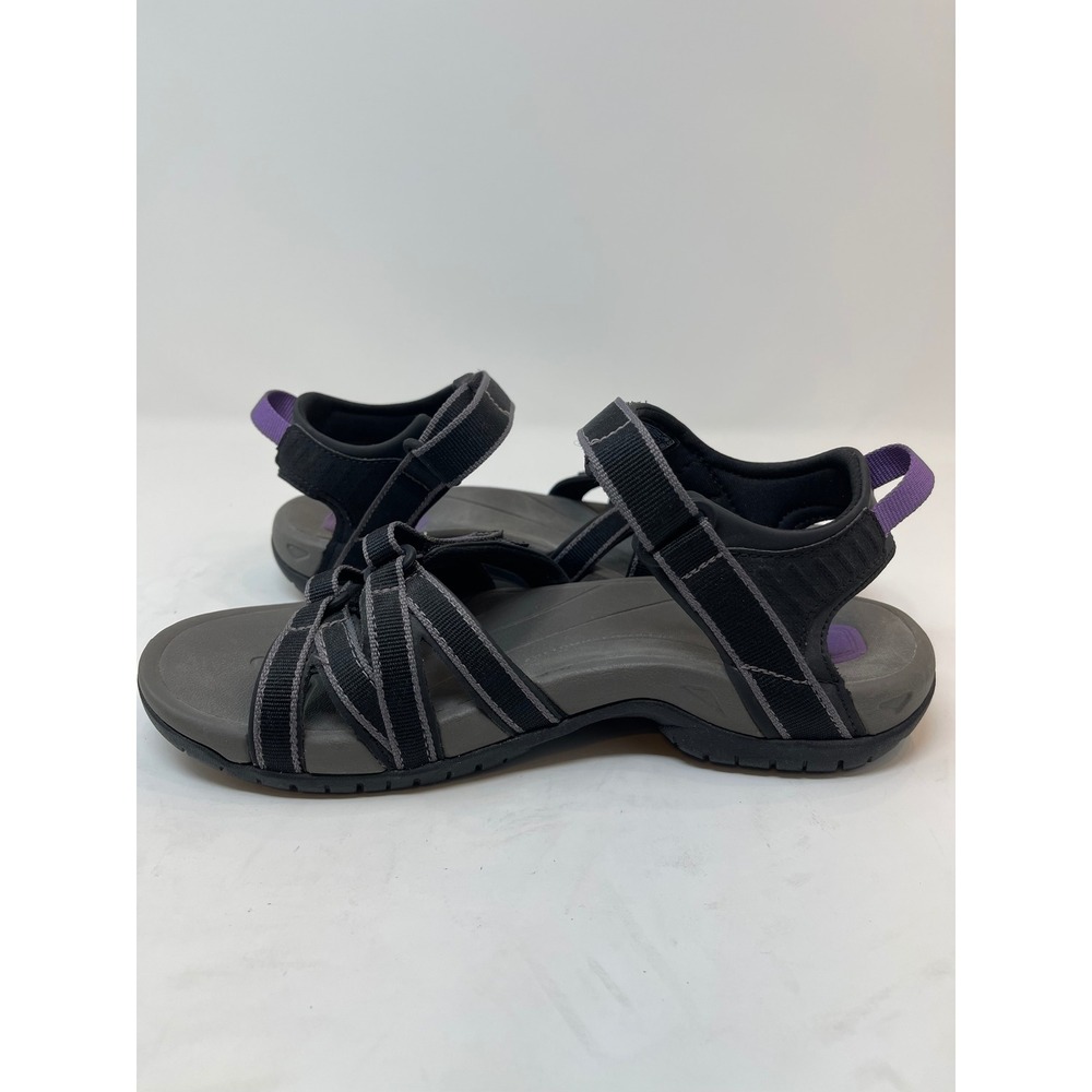 Teva Tirra Sandals Womens 9 Grey Purple Excellent Strappy Hiking Sport Water - Picture 6 of 10